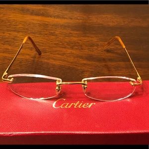 Cartier eyeglass frames - pre-owned orig $1800